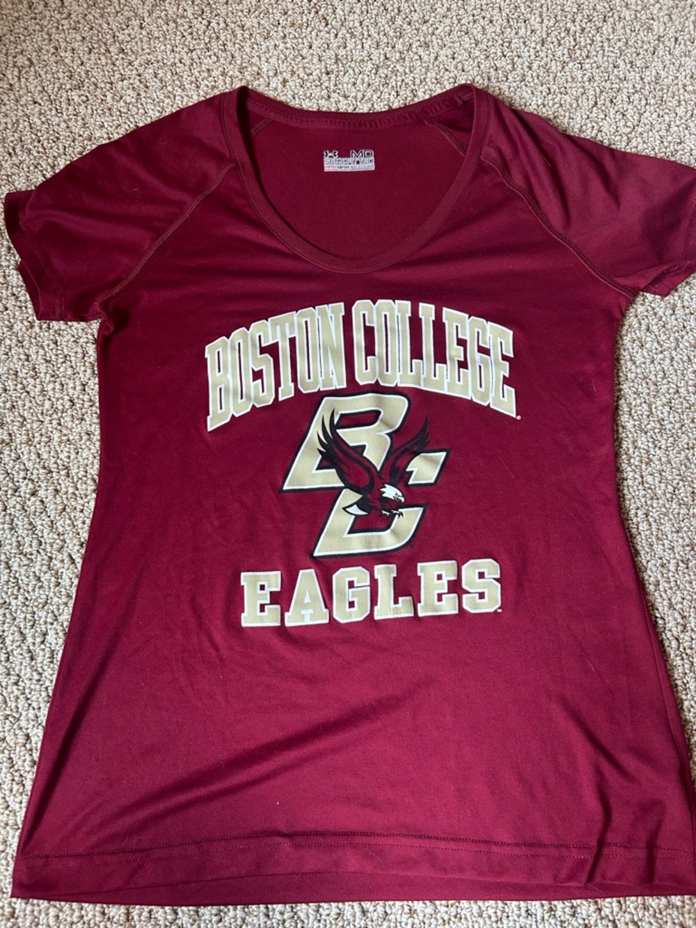 Under Armour Boston College Eagles Maroon Short Sleeve Tee